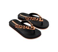 Zehentrenner IPANEMA "IPANEMA FESTA FEM", Damen, Gr. 38, schwarz (schwarz, schwarz, beige), Synthetik, Schuhe Zehentrenner, für sportliches Auftreten, mit profiliertem Laufsohlenprofil (20283418-38) s