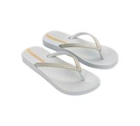 Zehentrenner IPANEMA "IPANEMA MESH X FEM", Damen, Gr. 41/42, grau, gold, Synthetik, Schuhe Zehentrenner, für Alltag, ohne Verschluss, sportlicher Stil, mit Gummilaufsohle (18484524-41) grau, gold