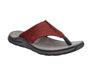 Zehentrenner JOSEF SEIBEL "Maverick 05, rot", Herren, Gr. 43, rot, Obermaterial: 100% Rindsleder Leather cow., Schuhe Zehentrenner (81452507-43) rot