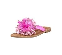 Zehentrenner LAZAMANI "Lazamani Pantoletten Leder/Textil", Damen, Gr. 39, pink, Leder, Textil, Schuhe Zehentrenner (64540450-39) pink