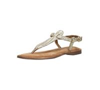 Zehentrenner LAZAMANI "Lazamani Sandalen Leder", Damen, Gr. 41, gold, Leder, Schuhe Zehentrenner (53077435-41) gold