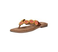 Zehentrenner LAZAMANI "Lazamani Zehensteg Leder", Damen, Gr. 37, orange, Leder, Schuhe Zehentrenner (59339919-37) orange