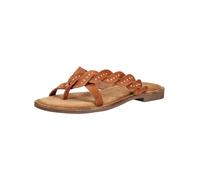 Zehentrenner LAZAMANI "Lazamani Zehensteg Leder/Textil", Damen, Gr. 37, tan, Leder, Textil, Schuhe Zehentrenner (88102928-37) tan