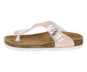 Zehentrenner LICO "Zehenstegpantolette Bioline Trend Kids", Mädchen, Gr. 33, rosa, Synthetik, Schuhe Zehentrenner (23196969-33) rosa