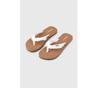 Zehentrenner O'NEILL "DITSY JACQUARD SANDALS", Damen, Gr. 41, snow weiß, Synthetik, Schuhe Zehentrenner, Sommerschuh, Sandale, Schlappen, mit Gummilaufsohle (52422221-41) snow weiß