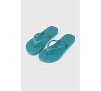 Zehentrenner O'NEILL "PROFILE GLITTER SANDALS", Damen, Gr. 42, blau (botanical heat), Synthetik, Schuhe Zehentrenner, sportlicher Stil, leicht profilierte Gummisohle, ohne Verschluss (66851632-42) bot