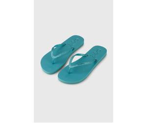 Zehentrenner O'NEILL "PROFILE GLITTER SANDALS", Damen, Gr. 42, blau (botanical heat), Synthetik, Schuhe Zehentrenner, sportlicher Stil, leicht profilierte Gummisohle, ohne Verschluss (66851632-42) bot