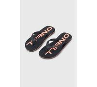 Zehentrenner O'NEILL "PROFILE LOGO SANDALS", Herren, Gr. 43, schwarz out 2, Synthetik, Schuhe Zehentrenner, Sommerschuh, Sandale, Schlappen, mit Gummilaufsohle (74127248-43) schwarz out 2
