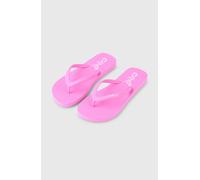 Zehentrenner O'NEILL "PROFILE LOGO SANDALS", Mädchen, Gr. 35, pink (electric fuschia), Synthetik, Schuhe Zehentrenner, ohne Verschluss, mit Gummi-Laufsohle, sportlicher Stil (56401253-35) electric fus