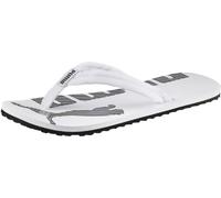 Zehentrenner PUMA "EPIC FLIP V2", Damen, Gr. 44,5, schwarz-weiß (weiß, schwarz), Textil, bedruckt, Schuhe Zehentrenner, sportlicher Stil, mit bedruckter Optik, leichtes Textil-Obermaterial (741144-44,