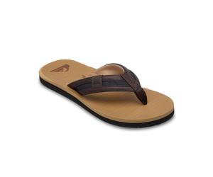 Zehentrenner QUIKSILVER "CARVER SQUISH 26", Herren, Gr. 45, braun 1, Synthetik, Schuhe Zehentrenner, Sommerschuhe (33741806-45) braun 1