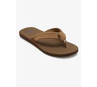 Sandale QUIKSILVER "Carver Suede Core", Herren, Gr. 11 (44), beige (tan 1), Obermaterial:Obermaterial: Leder / Außensohle: Synthetischer Gummi;, Schuhe Zehentrenner (25066323-11) tan 1