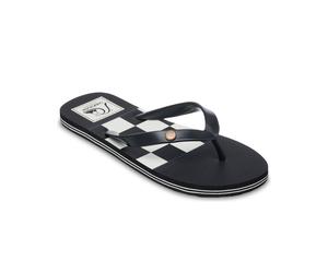 Zehentrenner QUIKSILVER "MOLOKAI ORIGINALS", Herren, Gr. 42, schwarz-weiß (schwarz), Synthetik, Schuhe Zehentrenner, Sommerschuhe (68678368-42) schwarz