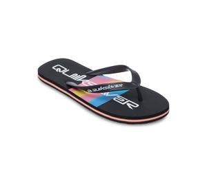 Zehentrenner QUIKSILVER "MOLOKAI STRIPE 26", Herren, Gr. 44, bunt (schwarz 1), Synthetik, Schuhe Zehentrenner, Sommerschuhe (14593829-44) schwarz 1