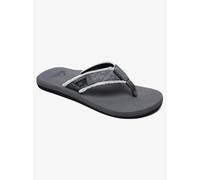 Zehentrenner QUIKSILVER "MONKEY ABYSS", Herren, Gr. 44, grau, schwarz, grau, Textil, Schuhe Zehentrenner (99328633-44) grau, schwarz, grau