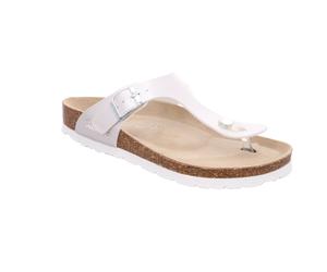 Zehentrenner ROHDE "ALBA", Damen, Gr. 38, weiß, Lederimitat, unifarben, Basic, Schuhe Zehentrenner, Sommerschuh, Strandschuh, Urlaubsschuh mit vorgeformten Fußbett (35239953-38) weiß
