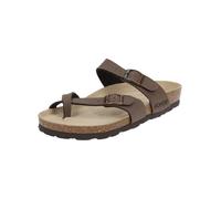 Zehentrenner ROHDE "Rohde Zehensteg Lederimitat", Damen, Gr. 39, braun (mocca), Lederimitat, Schuhe Zehentrenner (49952163-39) mocca