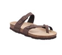 Zehentrenner ROHDE "SUNNYS N14", Damen, Gr. 41, braun (mokka), Lederimitat, unifarben, Schuhe Zehentrenner, Pantolette, Sommerschuh, Urlaubsschuh mit vorgeformten Fußbett (98535832-41) mokka
