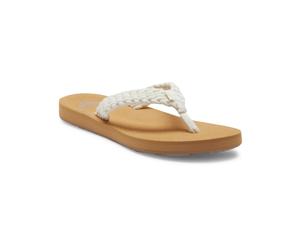 Zehentrenner ROXY "Porto", Damen, Gr. 9(40), beige (natural), Obermaterial:Obermaterial: 90% Walkfrottier, 10% Microfaser / Futter: 100% TPR;, Schuhe Zehentrenner (73945021-9) natural