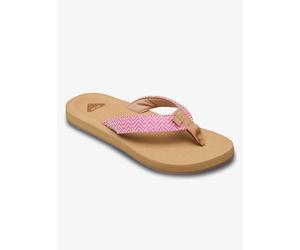 Zehentrenner ROXY "PORTO RAFFIA", Damen, Gr. 40, raspberry, Synthetik, Textil, Schuhe Zehentrenner (58985314-40) raspberry