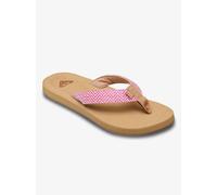 Zehentrenner ROXY "PORTO RAFFIA", Damen, Gr. 41, raspberry, Synthetik, Textil, Schuhe Zehentrenner (58985314-41) raspberry