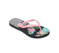 Zehentrenner ROXY "RG VIVA STAMP", Mädchen, Gr. 31, bunt (schwarz multi 1), Synthetik, Schuhe Zehentrenner (30522131-31) schwarz multi 1