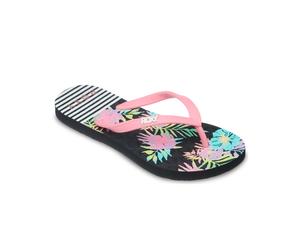 Zehentrenner ROXY "RG VIVA STAMP", Mädchen, Gr. 34, schwarz multi 1, Synthetik, Schuhe Zehentrenner (30522131-34) schwarz multi 1