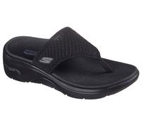 Zehentrenner SKECHERS "GO WALK ARCH FIT 2.0 SANDAL-CARRIE", Damen, Gr. 38, schwarz (schwarz unifarben), Textil, Schuhe Zehentrenner, Sommerschuh, Strandschuh, Badeschuh mit Arch Fit, Topseller (174564
