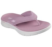 Zehentrenner SKECHERS "GO WALK FLEX SANDAL", Damen, Gr. 42, lila (mauve), Textil, Schuhe Zehentrenner, Badeschuh, Strandschuh, Sommerschuh mit Goga Mat Fußbett (66319335-42)
