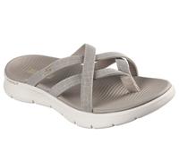 Zehentrenner SKECHERS "GO WALK FLEX SANDAL-SSSELENA", Damen, Gr. 41, taupe, Textil, Schuhe Zehentrenner, Sommerschuh, Strandschuh, Sandale, Badeschuh mit Komfortfußbett, Topseller (26464513-41)