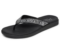 Skechers Meditation Luxe - Sunny Glow Damen Sandalen, schwarz, Größe 39 39