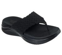 Zehentrenner SKECHERS "ULTRA FLEX 3.0 SANDAL-RHYTHM WAVES", Damen, Gr. 37, schwarz unifarben, Textil, Schuhe Zehentrenner, Sommerschuh, Strandschuh, Urlaubsschuh mit Yoga Foam (68753713-37) schwarz un