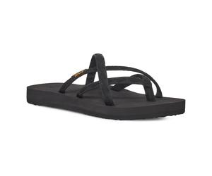 Zehentrenner TEVA "Olowahu W´s", Damen, Gr. 38, schwarz (mix, on, schwarz), Textil, Schuhe Zehentrenner (52176357-38) mix, on, schwarz