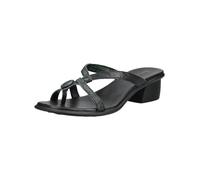 Zehentrenner THINK "Think Sandalen Leder", Damen, Gr. 40, schwarz (schwarz kombi), Leder, Schuhe Zehentrenner (51392245-40) schwarz kombi