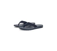 Zehentrenner TOMMY HILFIGER "MOLDED HILFIGER LTH BEACH SANDAL", Herren, Gr. 43, dunkelblau, Textil, Schuhe Zehentrenner, Sommerschuh, Dianette, Flat mit dezentem Label (39119336-43) dunkelblau