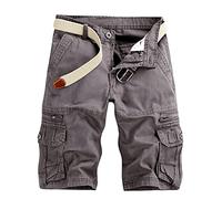 Zeiayuas Cargo Shorts Herren GroßE GrößEn Leicht Bermuda Shorts Stretch Cargo Hosen Sport Relaxed Fit Hose Mit Multi Taschen Outdoor Arbeitshose Sommer LäSsig Cargohose Bequem MäNner Freizeithose