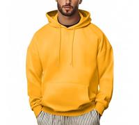 Zeiayuas Hoodie Herren Oversize Casual Kapuzenpullover Einfarbig Sweatshirt mit Kapuze Winter Herbst Pullover Lässig Lockere Kapuzenjacke Freizeit Outdoor Sportjacke Bequem Hoody mit Taschen