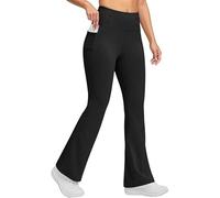 Zeiayuas Leggings Damen High Waist Sportleggins Elastisch Yogahose Fleece Thermoleggings Warm Jogginghose Einfarbig Sporthose Modish Röhrenhose Dicken Thermo Relaxhose Bauchkontrolle Freizeithose