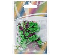 Zeilako KnitPro Knit Pro Verschließbare Maschenmarker Packung mit 30 Stück Maschenmarkierer, Kunststoff, Lila/Grün, 11x5x1 cm