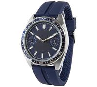 Zeit-Bar Funk-Armbanduhr, Edelstahl, Datums- und Wochentagsanzeige