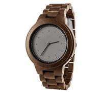 Zeit-Bar Funk-Armbanduhr Herren, mit Holzgehäuse und Holz-Uhrband