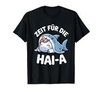 Zeit Für Die Hai-A Lustiges Einhorn Hai Schlaf T-Shirt