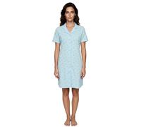 Zeitlos Nachthemd Damen Kurzarm Milla mit Zitronen M-2XL Schlafshirt durchgehende Knopfleiste mit Kragen
