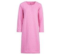 Zeitlos Nachthemd Damen Thermo Langarm Herzchen Knopfleiste, Farbe:rosa, Größe:XXL