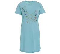 Zeitlos Schlafshirt Frauen Birdie Kurz Nachthemd Vogel Glitzer Print, Farbe:Mint, Größe:XL