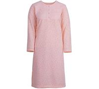 Zeitlos Thermo Nachthemd Lilly Langarm Punktemix Stickerei, Farbe:apricot, Größe:XXL