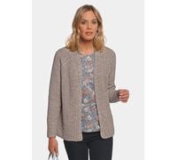 Zeitlose Strickjacke in Grobstrick braun 25
