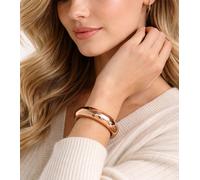 Zeitloser Calvin Klein Ellipse Damen-Armreif aus Edelstahl Eleganter Arm- & Handgelenk-Schmuck KJ3QPD1001 Rosegold XS