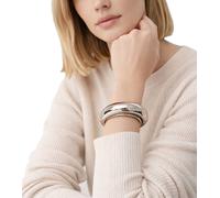 Zeitloser Calvin Klein Fluid Damen-Armreif aus Edelstahl Eleganter Arm- & Handgelenk-Schmuck Größe XS KJ3MD0001 Silber