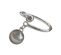 Zeizafa Trendige Minimalistische Ringe Mit Gebürsteter Textur Geometrische Kugel/quadratische Fingerringe Statement Schmuck Für Damen Trendige Damenaccessoires